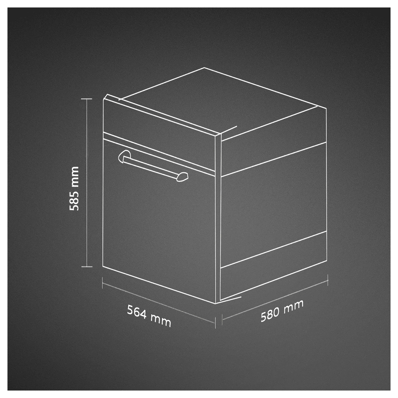 Buy KAFF 81L Builtin Electric Oven with Air Fryer Function (Black